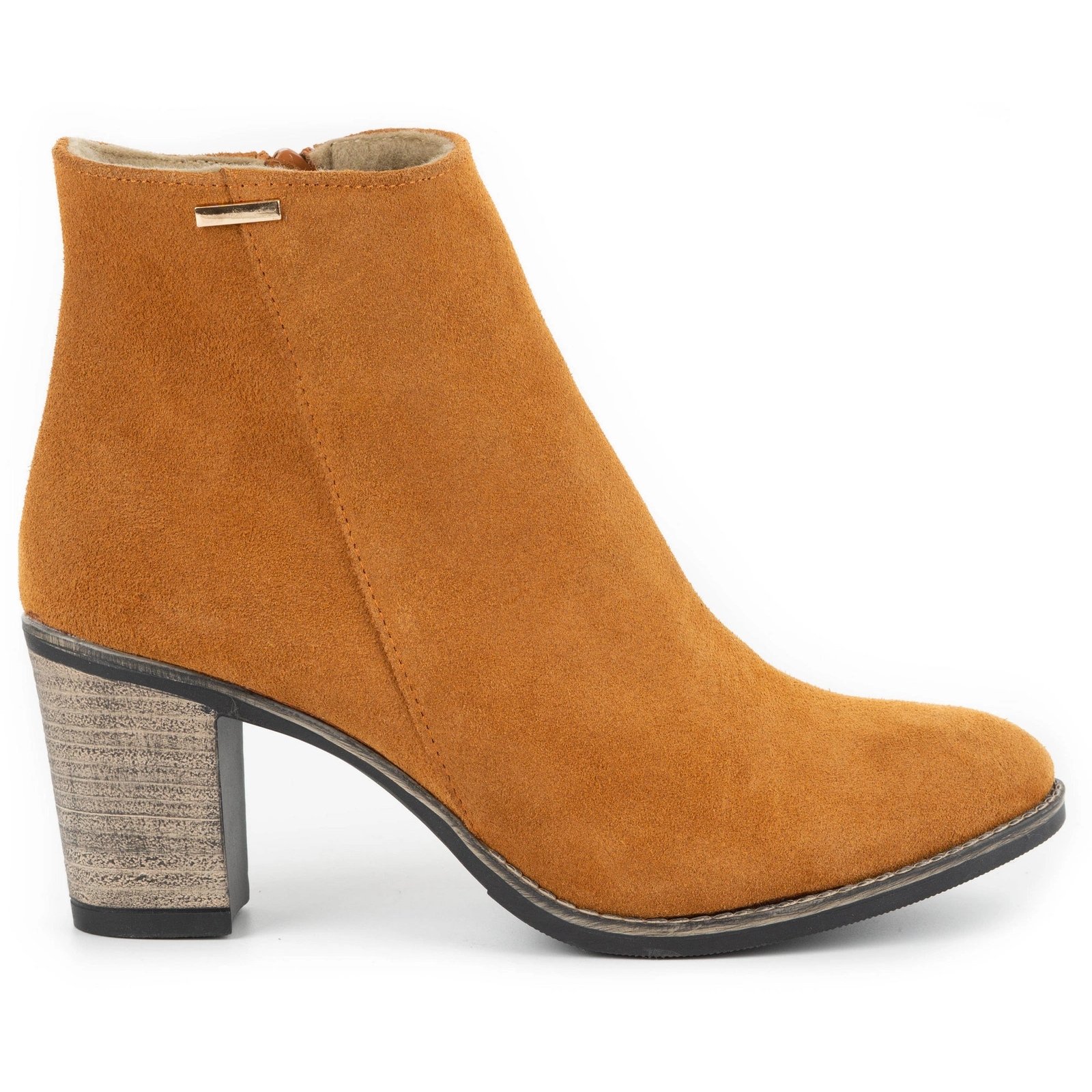 Olivier Botki na obcasie Sara Rude pomarańczowe