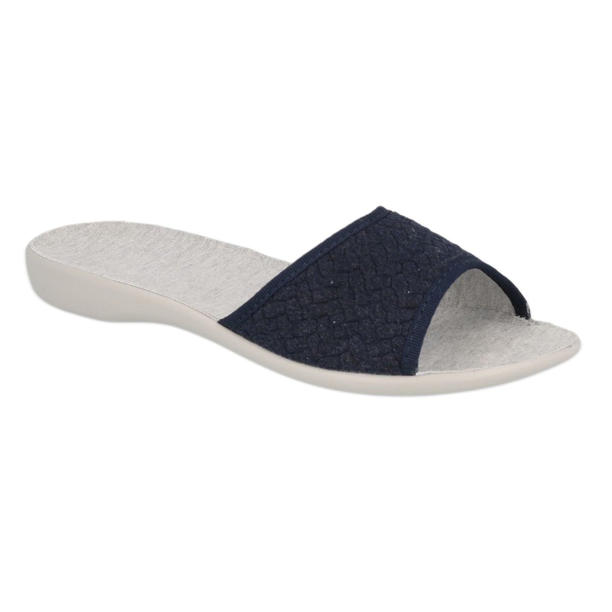 Befado obuwie damskie pu 300D046 niebieskie