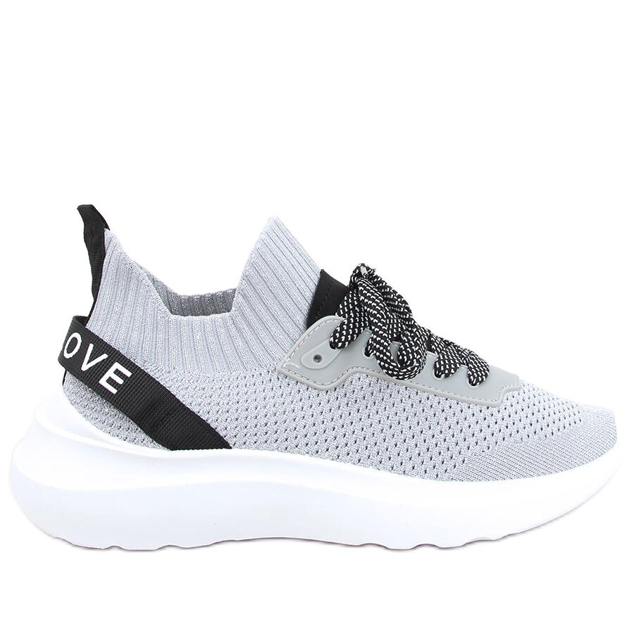 Buty sportowe skarpetkowe Otino Silvery szare