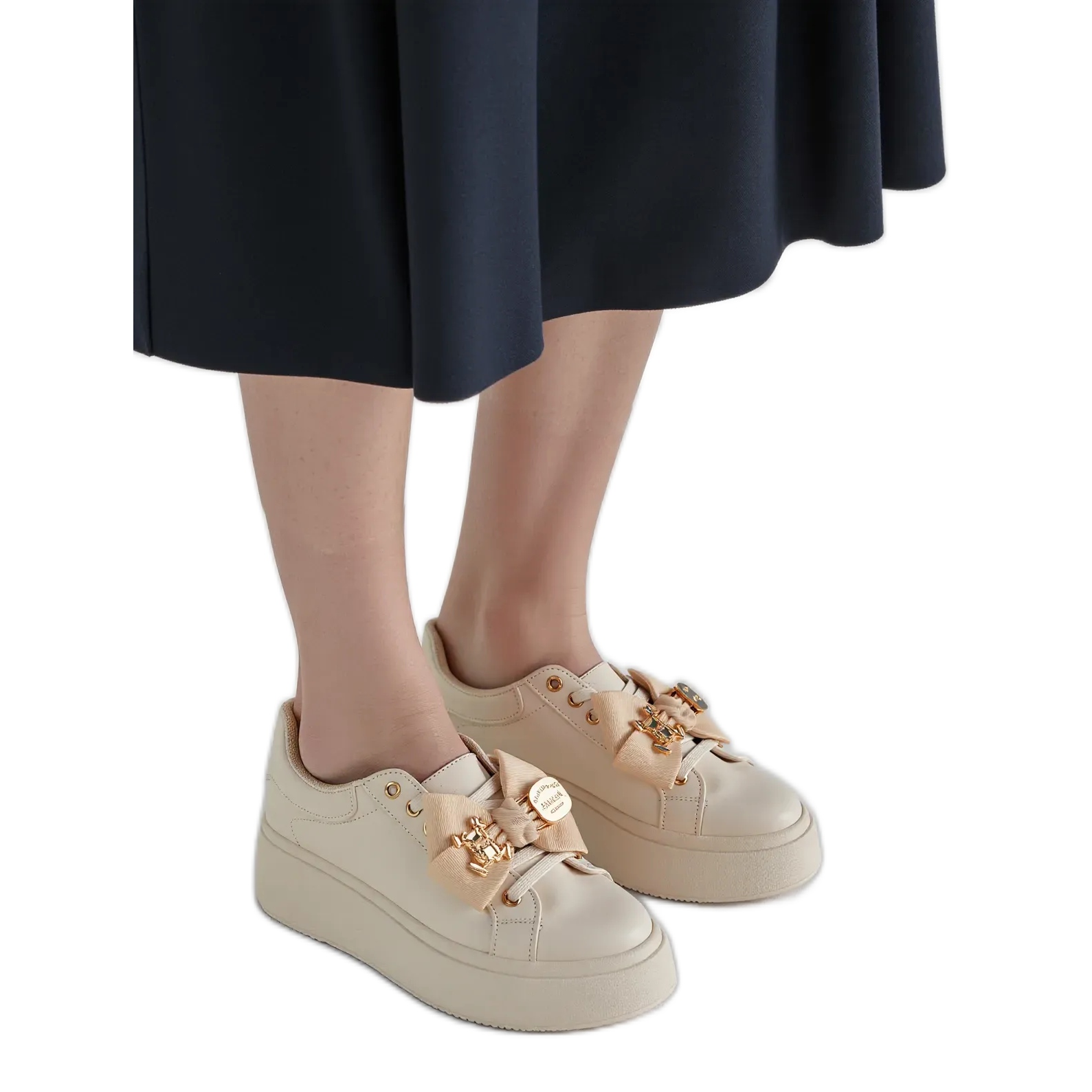 Damskie Sneakersy Charm Beige beżowy