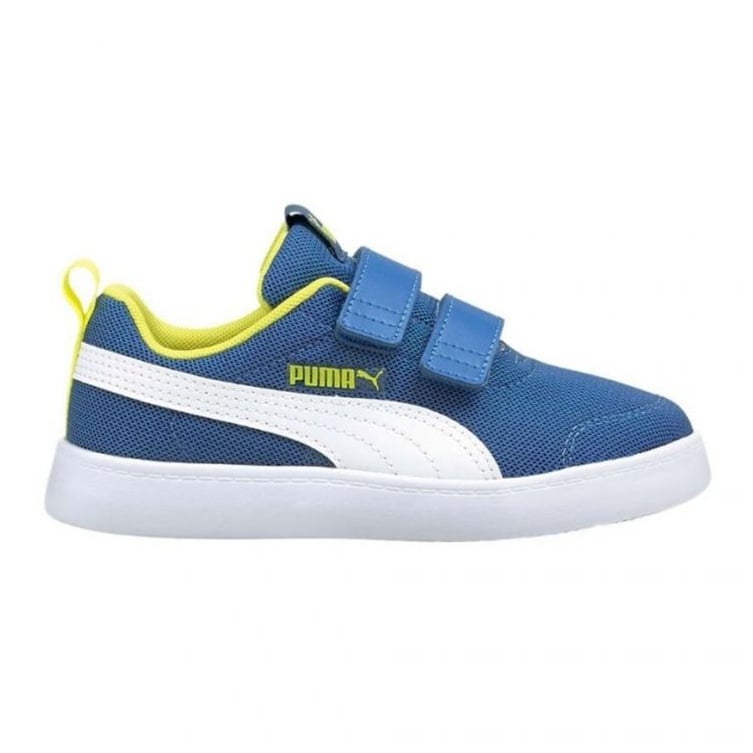 Buty Puma Courtflex v2 Mesh V Jr 371758 07 niebieskie