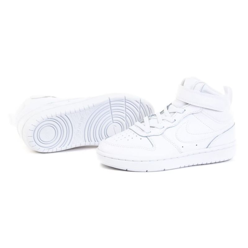Buty Nike Court Borough Mid 2 Jr CD7783-100 białe