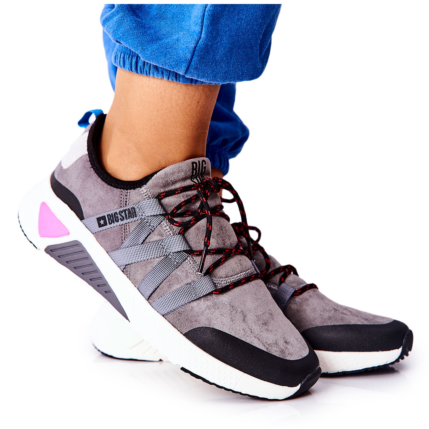 Sportowe Buty Memory Foam Big Star II274306 Szare