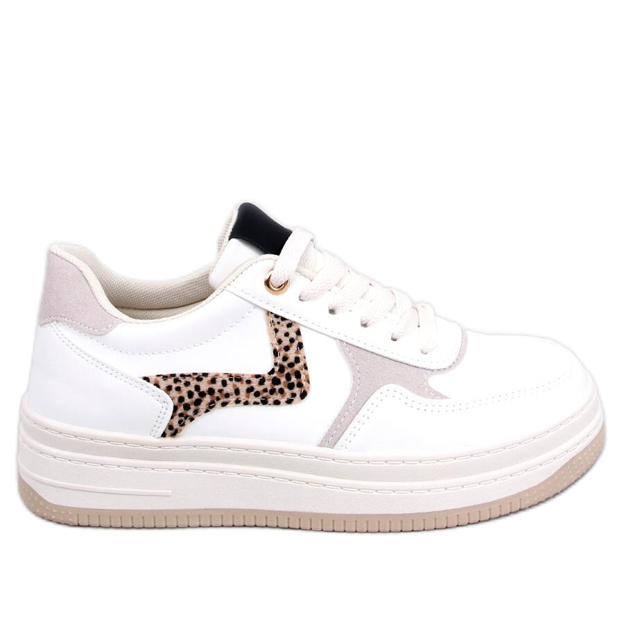 BM Trampki na platformie Boyd White białe