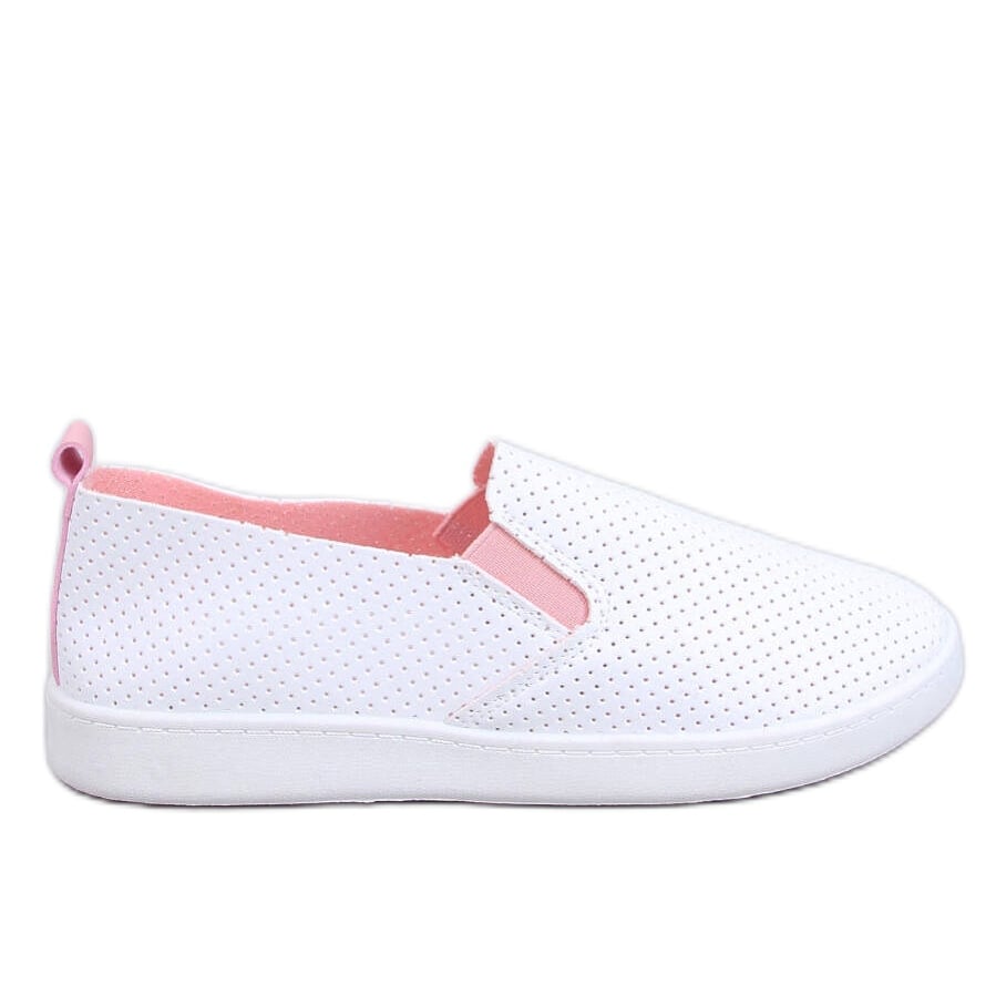 Tenisówki slip-on Jousse WHITE/PINK białe