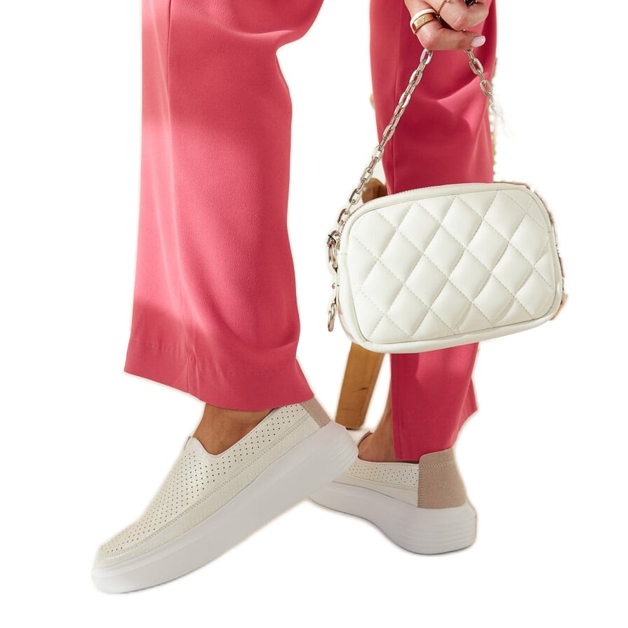 Srebrne półbuty Marcie srebrny