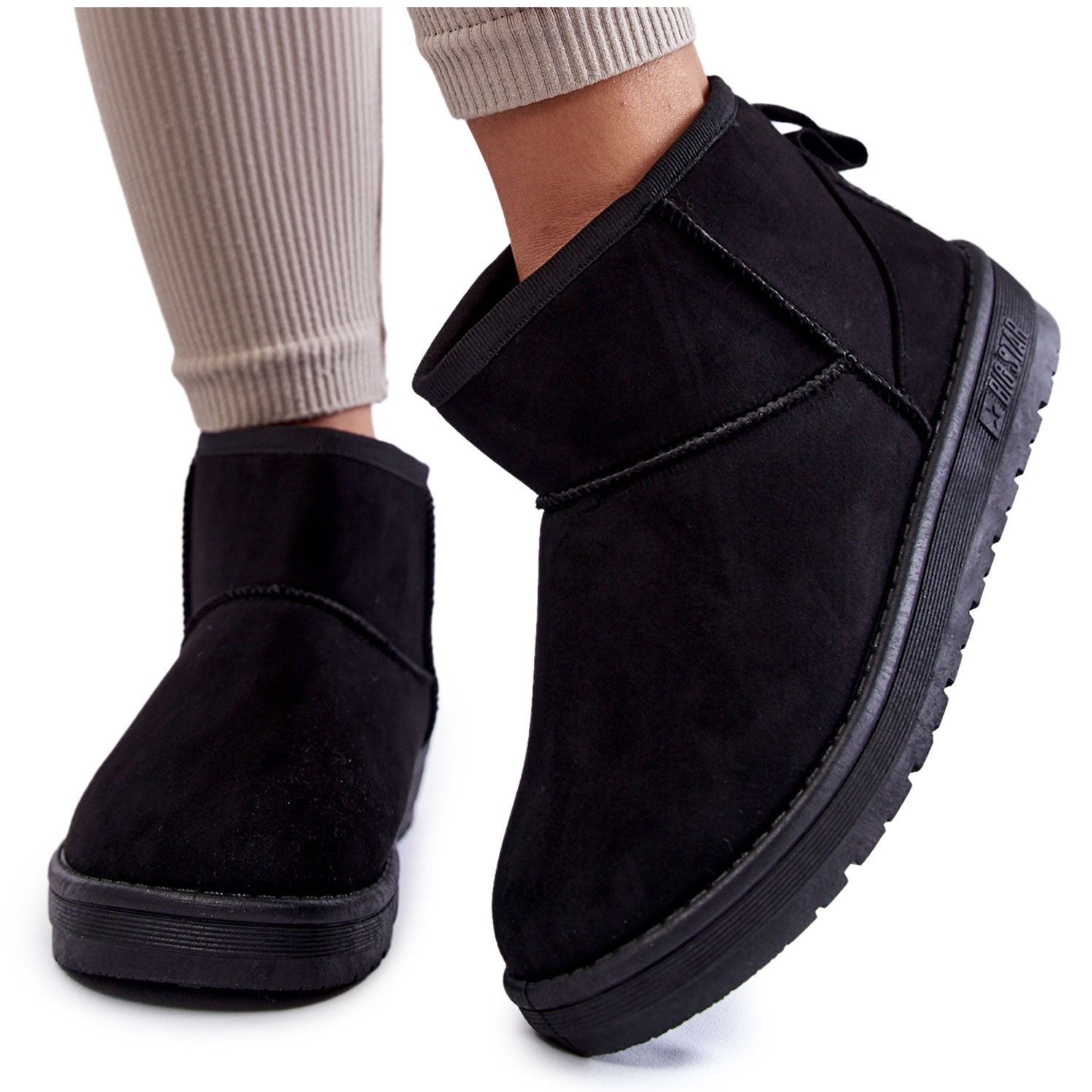 Damskie Ocieplane Śniegowce Big Star KK274288 Czarne