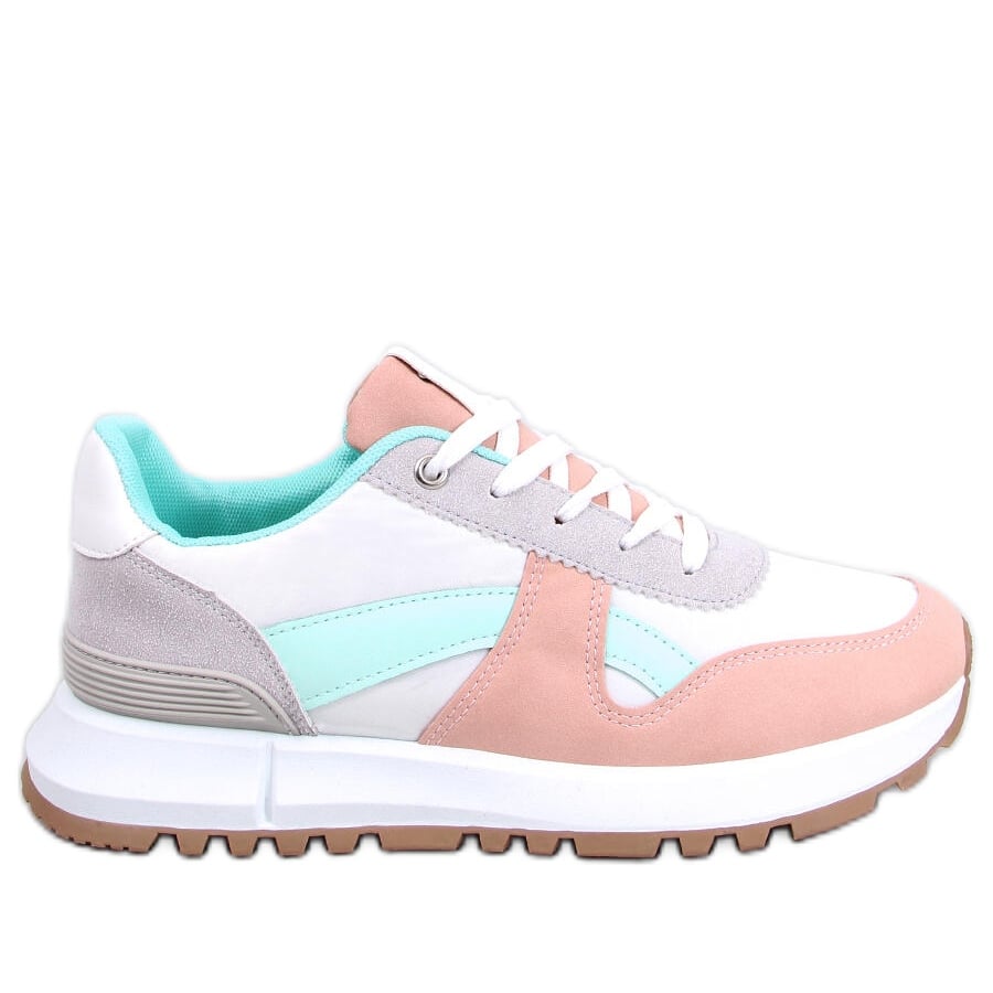BM Sneakersy damskie kolorowe Binnie Pink wielokolorowe