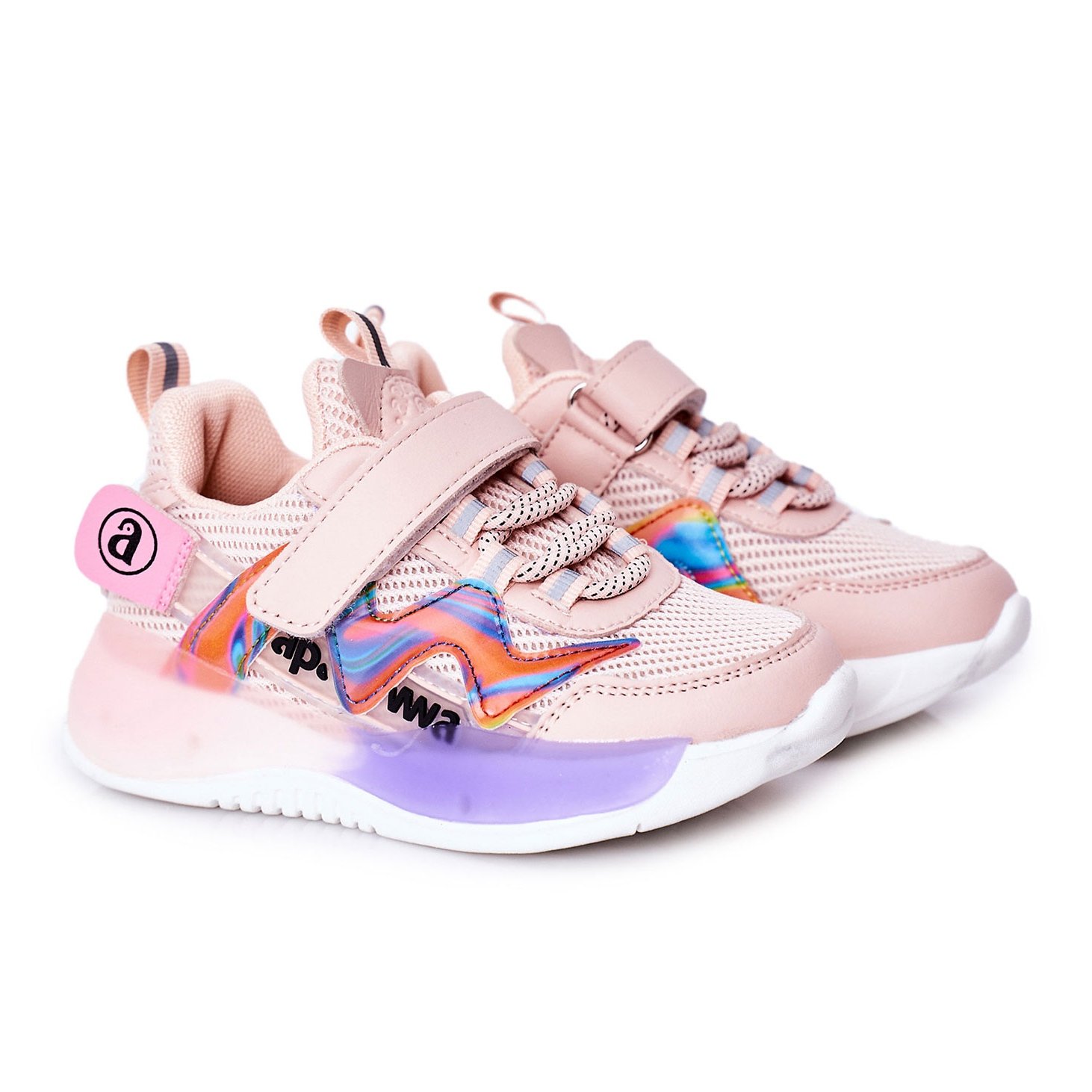 Apawwa Dziecięce Sportowe Buty Sneakersy Różowe Jump Jump wielokolorowe