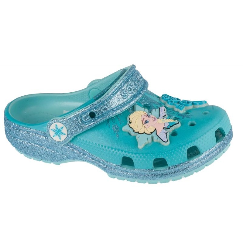 Klapki Crocs Classic Frozen Elsa Clog 210235-90H niebieskie