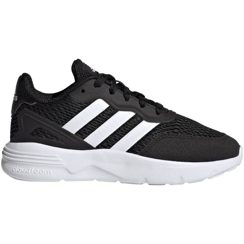 Buty adidas Nebzed Lifestyle Lace Running Jr HQ6144 czarne
