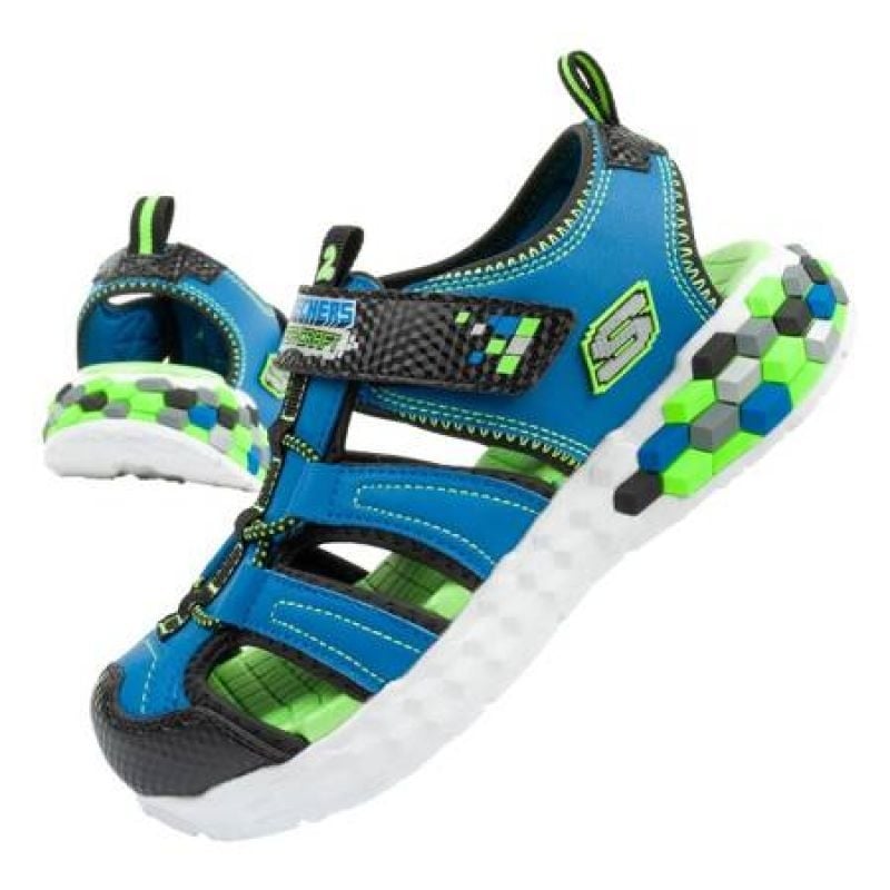Sandały Skechers Jr 402213L/BBLM niebieskie