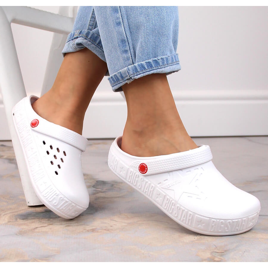 Klapki piankowe kroksy białe Big Star II275003