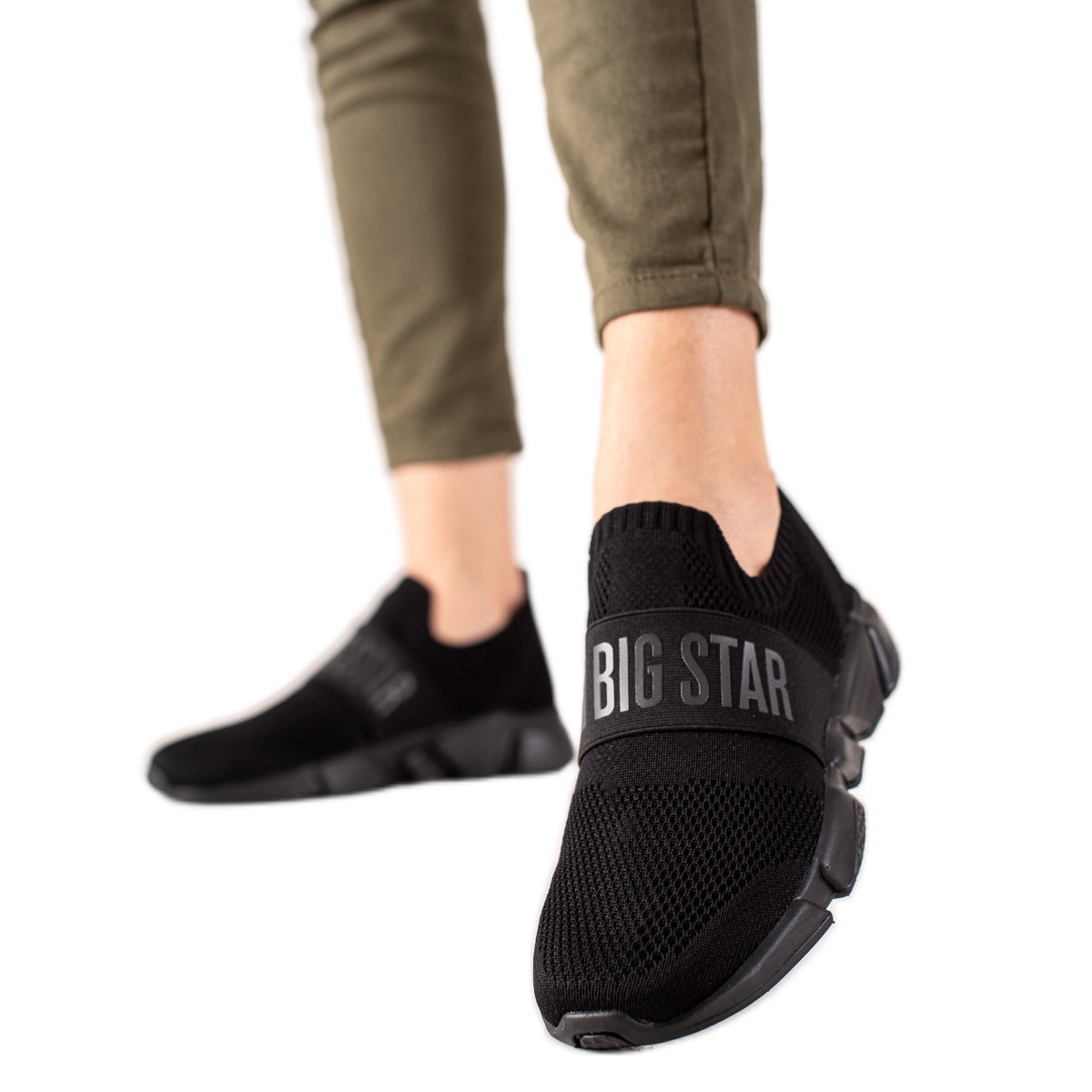 Sneakersy damskie Big Star JJ274296 czarne