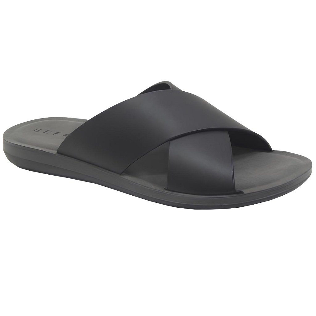 Befado klapki męskie skórzane 158M026 czarne