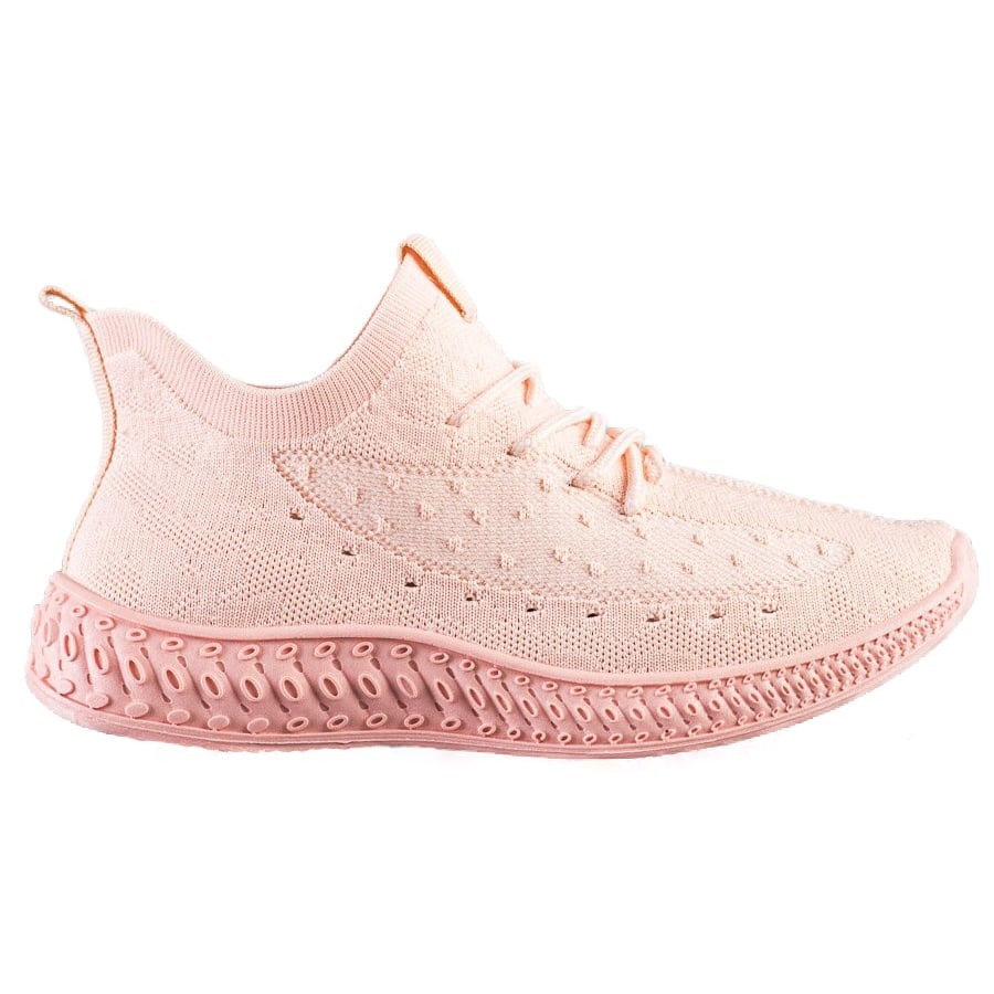 SHELOVET Różowe Tekstylne Sneakersy