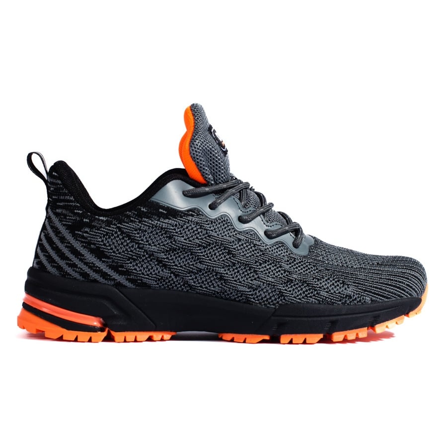 DK Wygodne Sportowe Sneakersy czarne szare