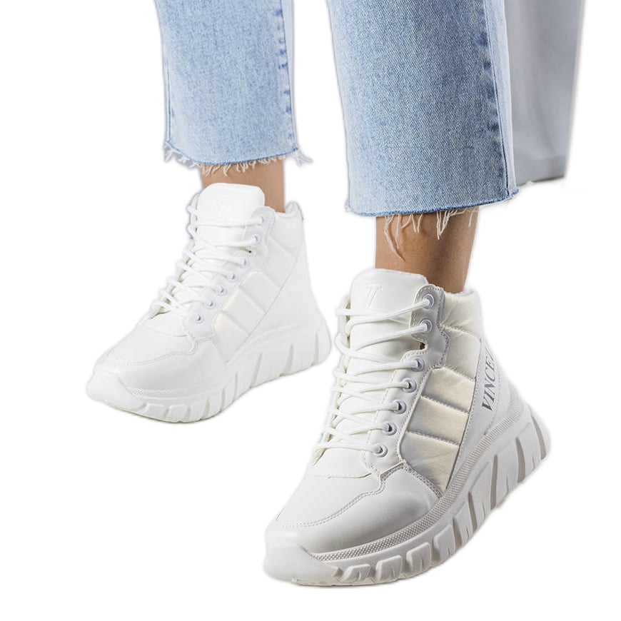 PA1 Białe ocieplane śniegowce Luz