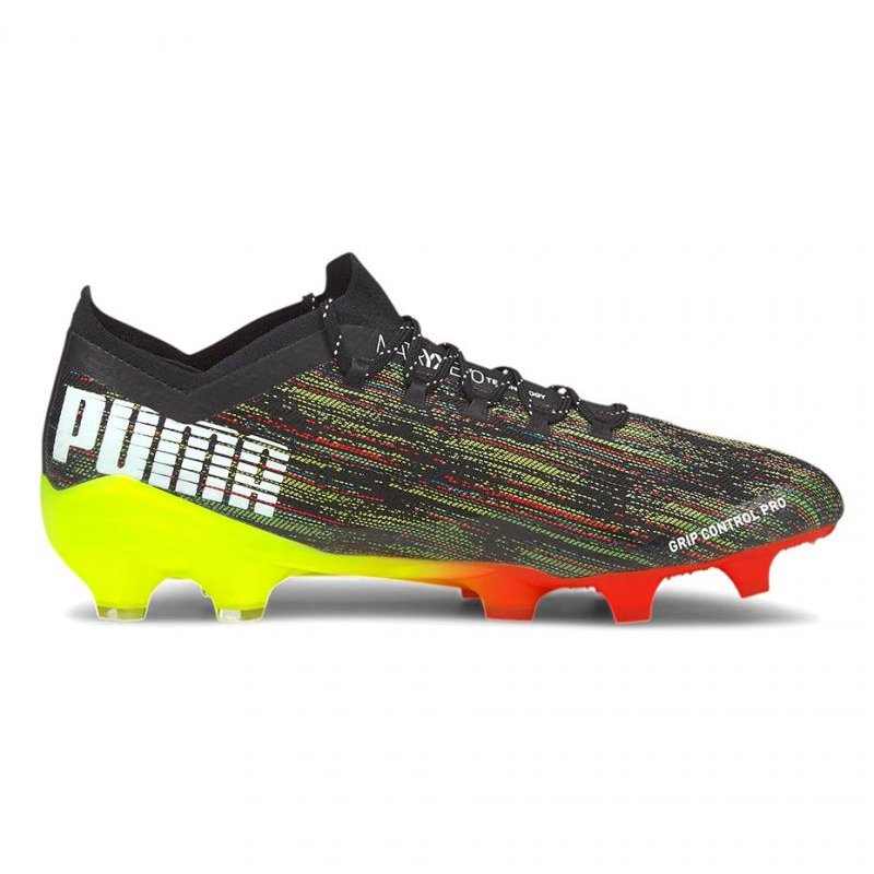 Buty piłkarskie Puma Ultra 1.2 Fg Ag M 106299 02 czarne wielokolorowe