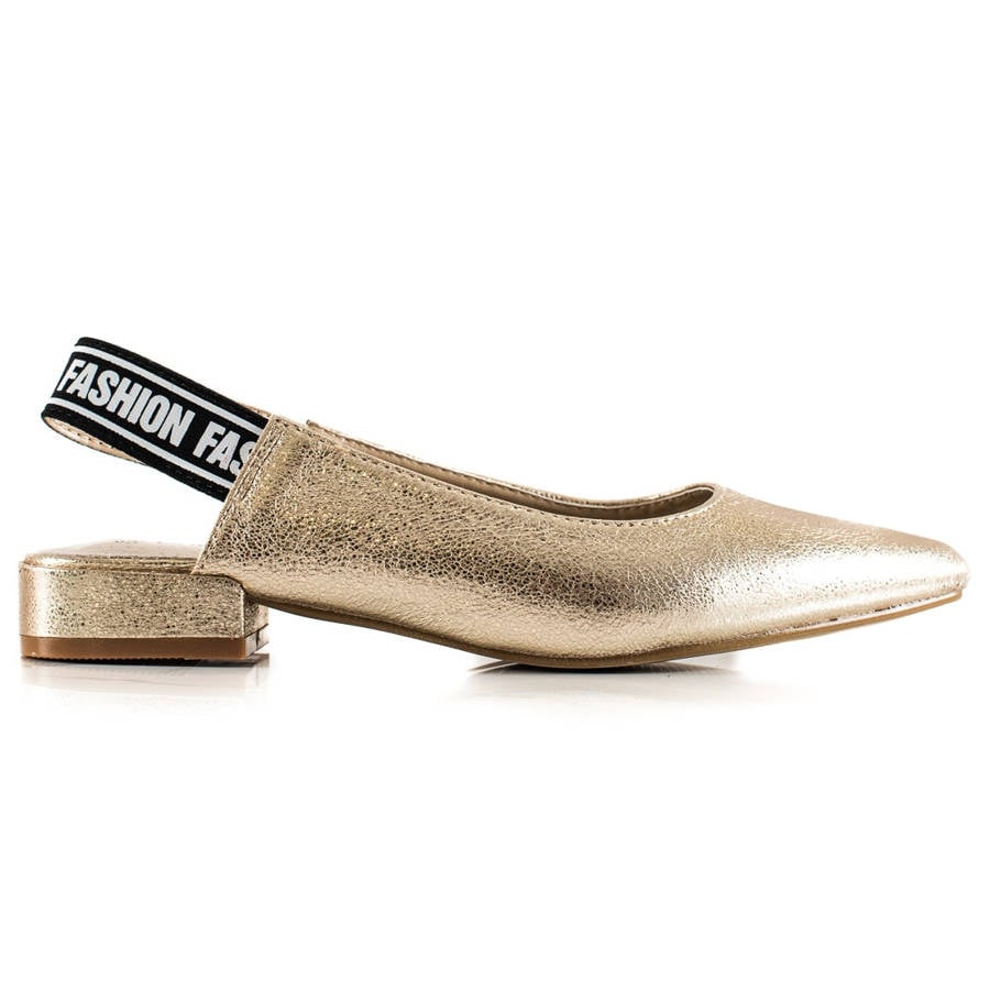 Goodin Czółenka Z Odkrytą Piętą złoty