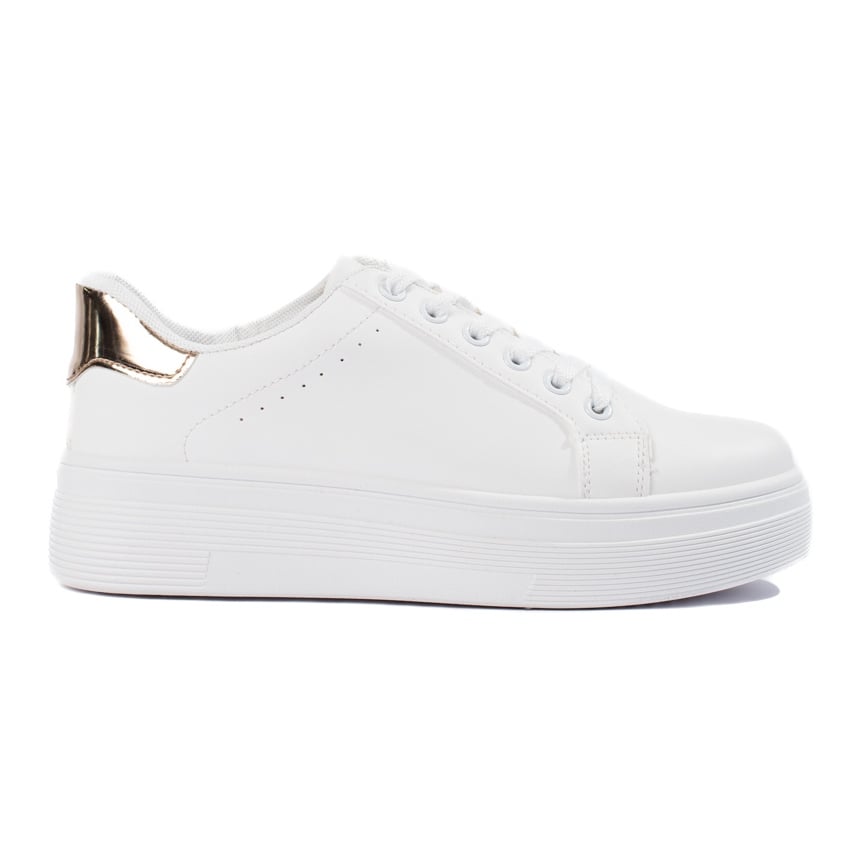 Białe sportowe buty damskie