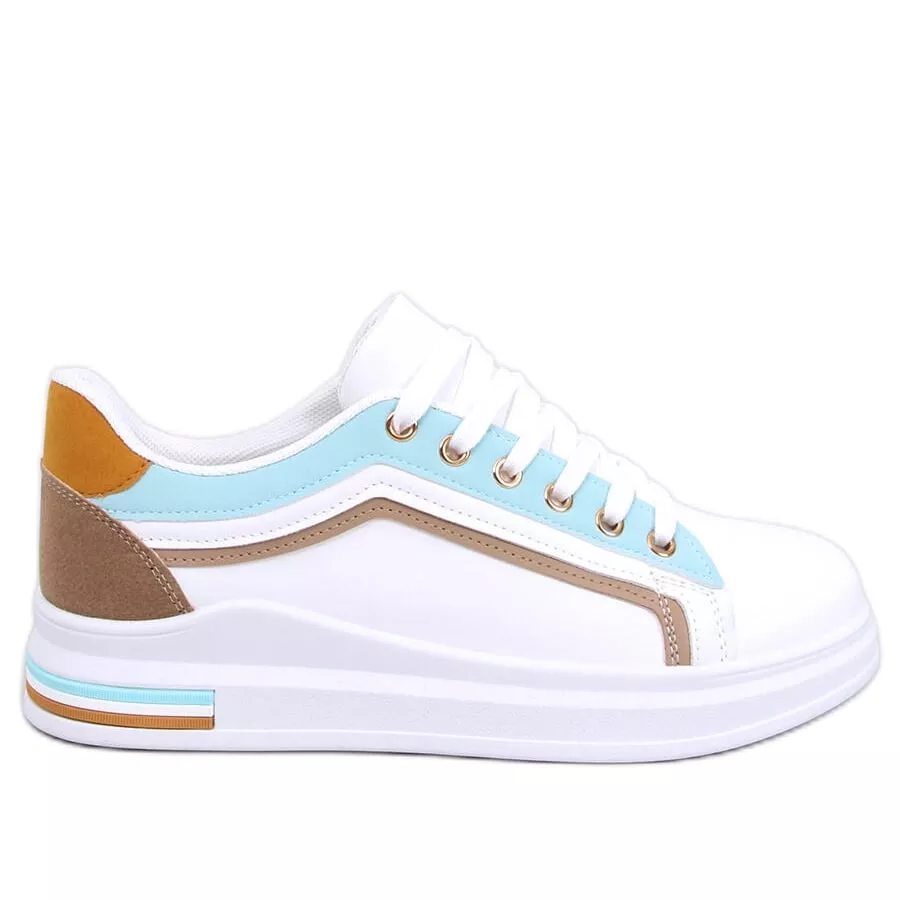 Sneakersy damskie Ateer Blue białe