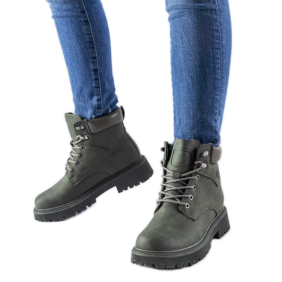 Zielone ocieplane klasyczne workery Bentley