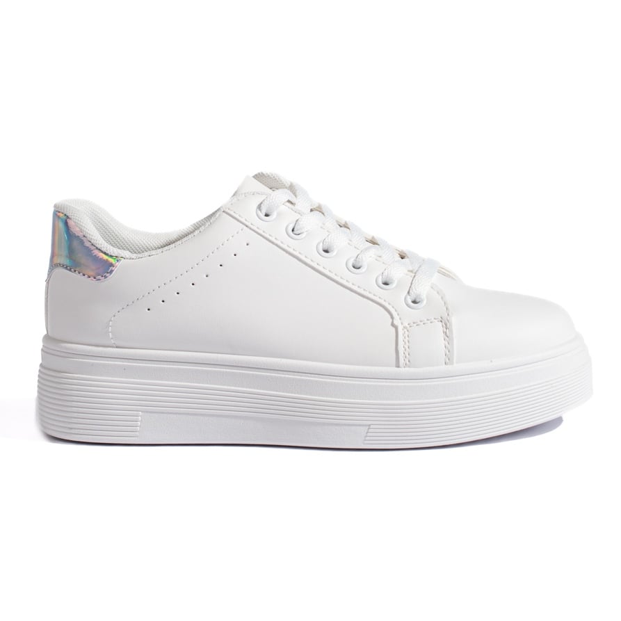 Białe sportowe buty damskie