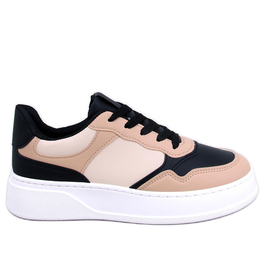 Sneakersy damskie pandy Brewer BLACK/KHAKI czarne