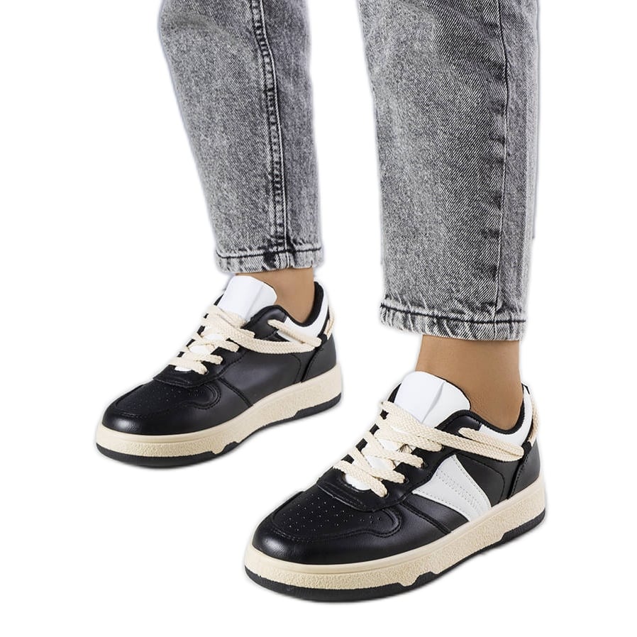 Czarne damskie sneakersy Marcella beżowy