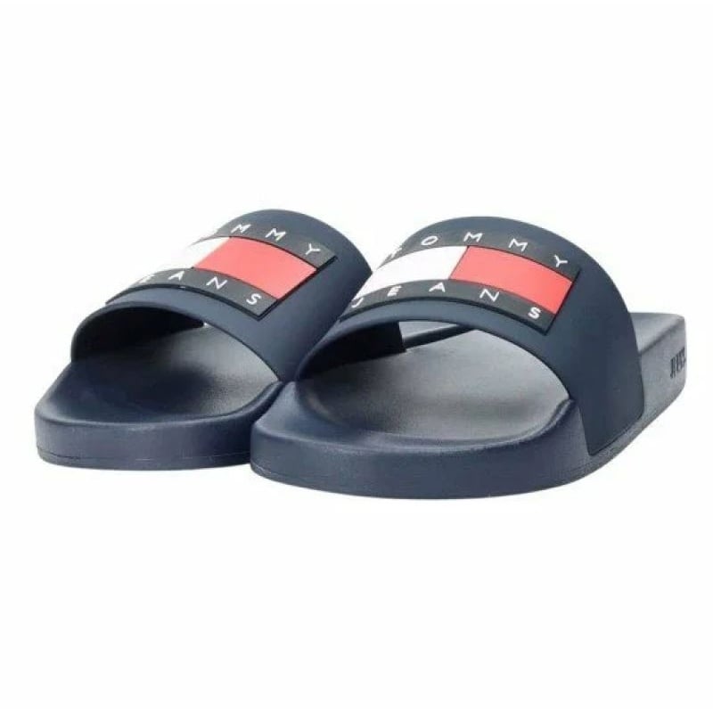 Klapki Tommy Hilfiger Pool Slide Ess M EM0EM01191 C87 niebieskie