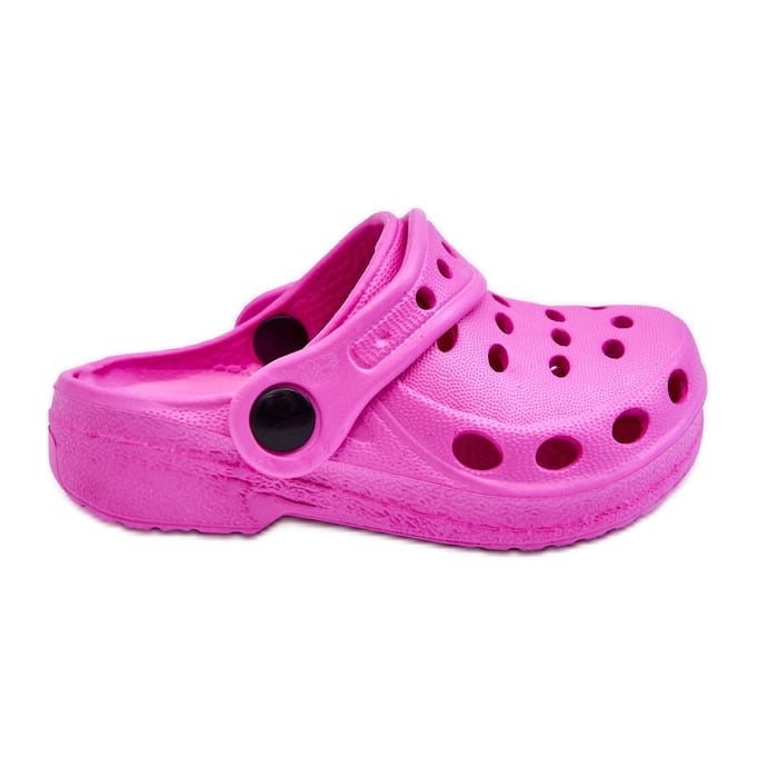 WJ1 Klapki Dziecięce Piankowe Ciemnoróżowe Lucas