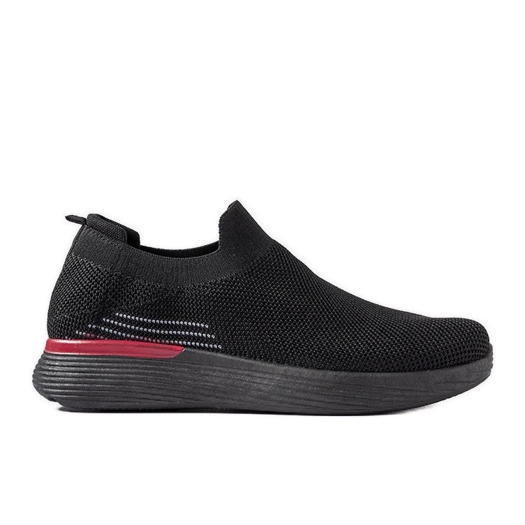 Czarne męskie buty slip on Gaidano
