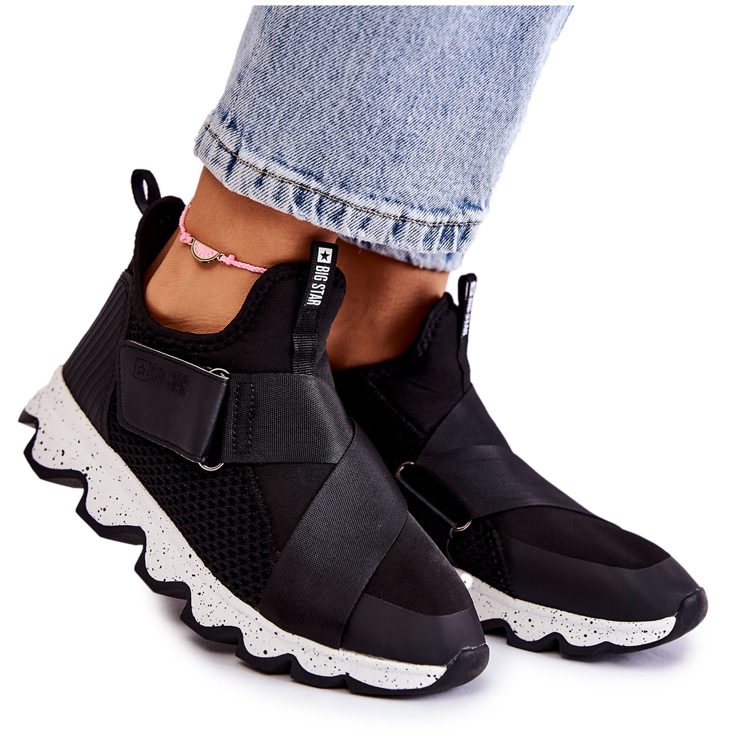 Damskie Sneakersy Big Star KK274547 Czarne