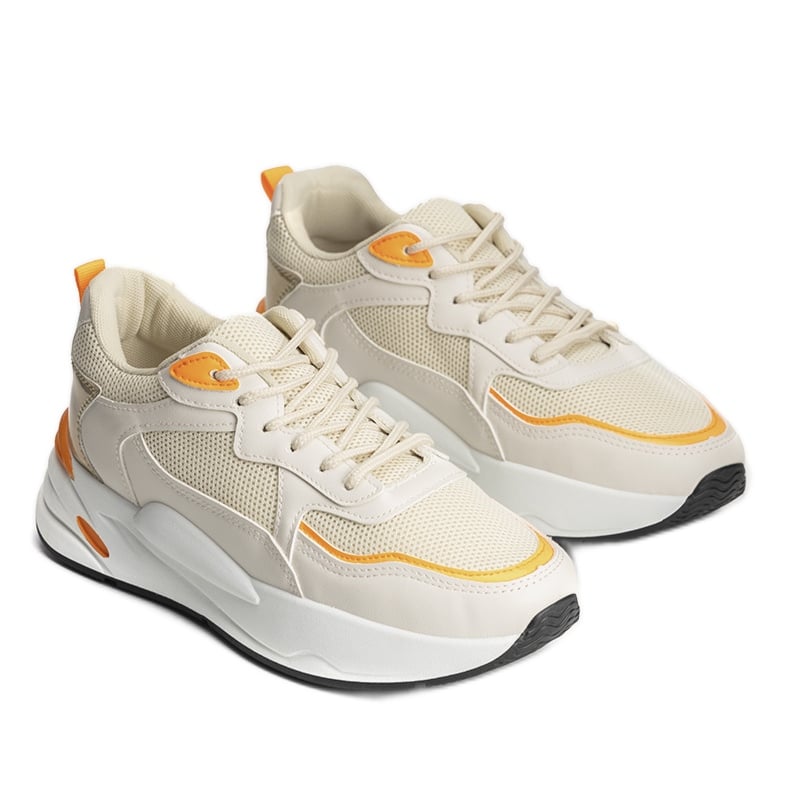 Beżowe sneakersy damskie Adventa beżowy