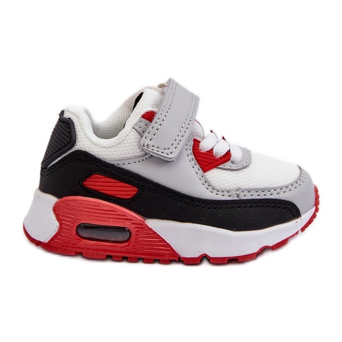 Sneakersy Dziecięce Na Rzep Czerwone Krissandra