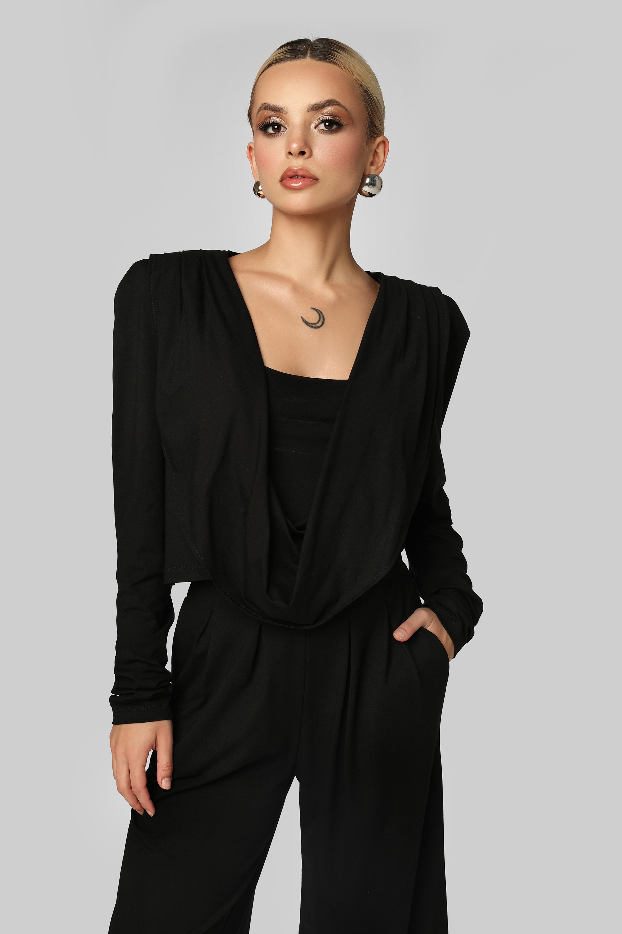 Bluzka z topem Le Freak - czarna