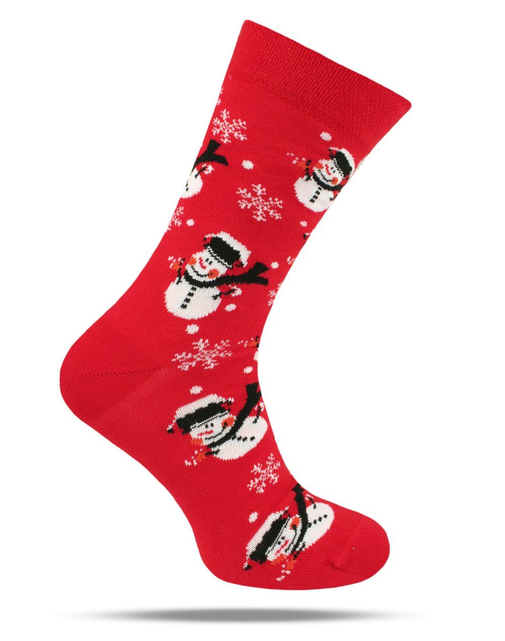 Skarpetki Bawełniane - Tematyczne - Czerwone w Mikołaje