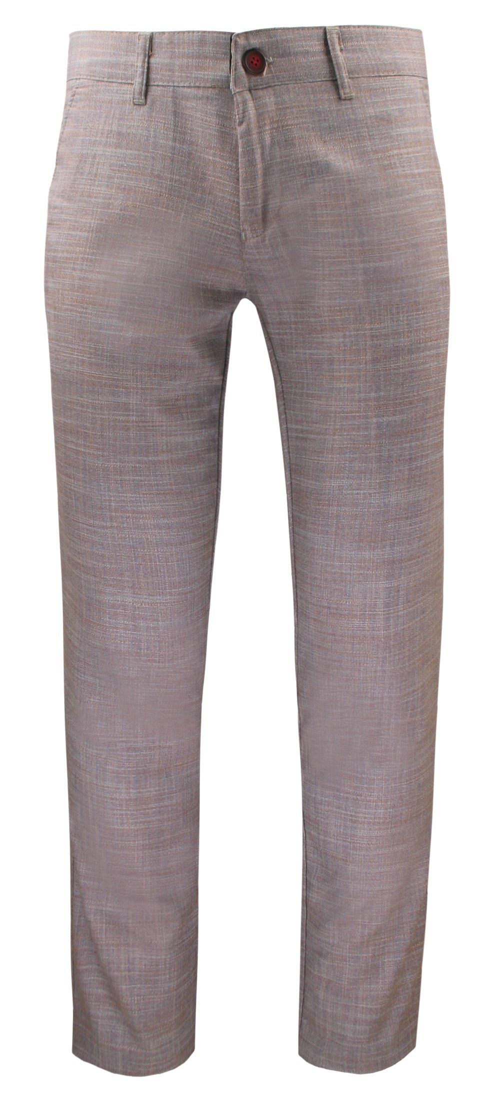 Męskie Spodnie, Chinos - Rigon - Jasny Fiolet (Melanż)