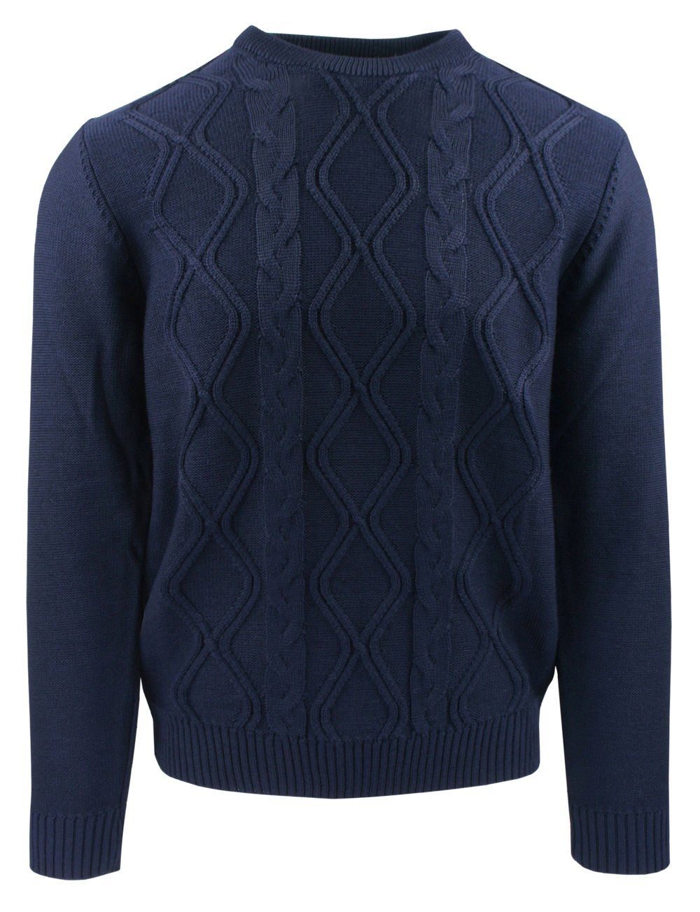 Sweter dla Mężczyzny - Lasota - Okrągły Dekolt, Granat