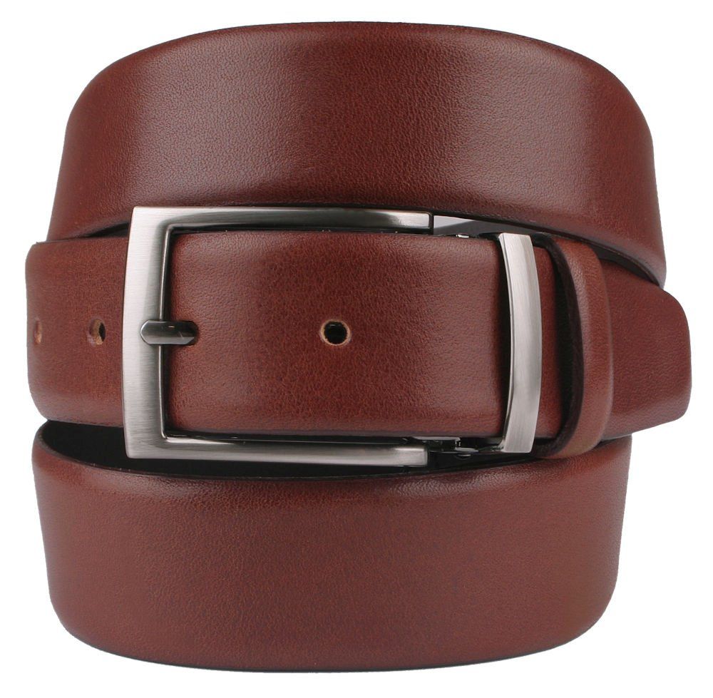 Klasyczny Pasek Męski, Skórzany - Victorio - Jasny Brąz