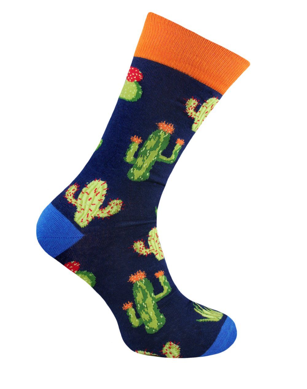 Oryginalne Skarpetki Bawełniane - Alties - Kolorowe Kaktusy