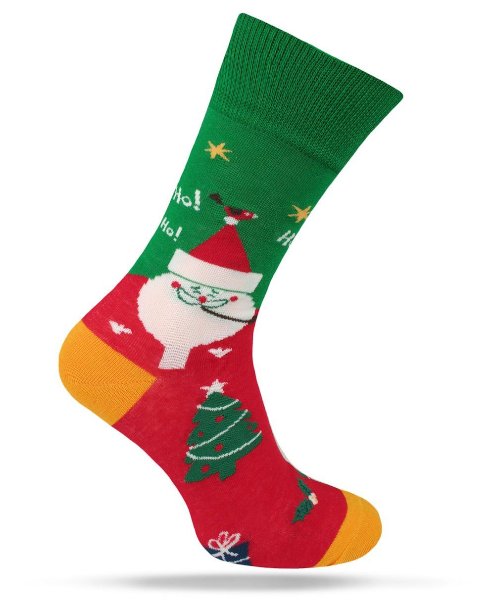 Świąteczne Skarpetki - Alties - Mikołaj z Fajką