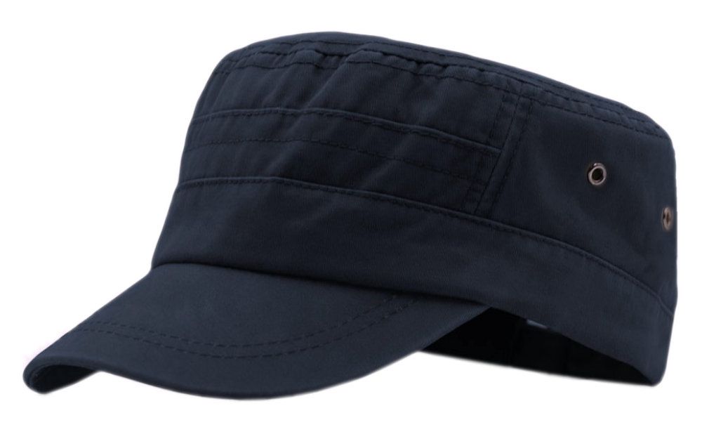 Czapka Patrolówka Granatowa z Daszkiem, z Paskiem Regulacji, Wiosenna, Letnia -PAKO JEANS