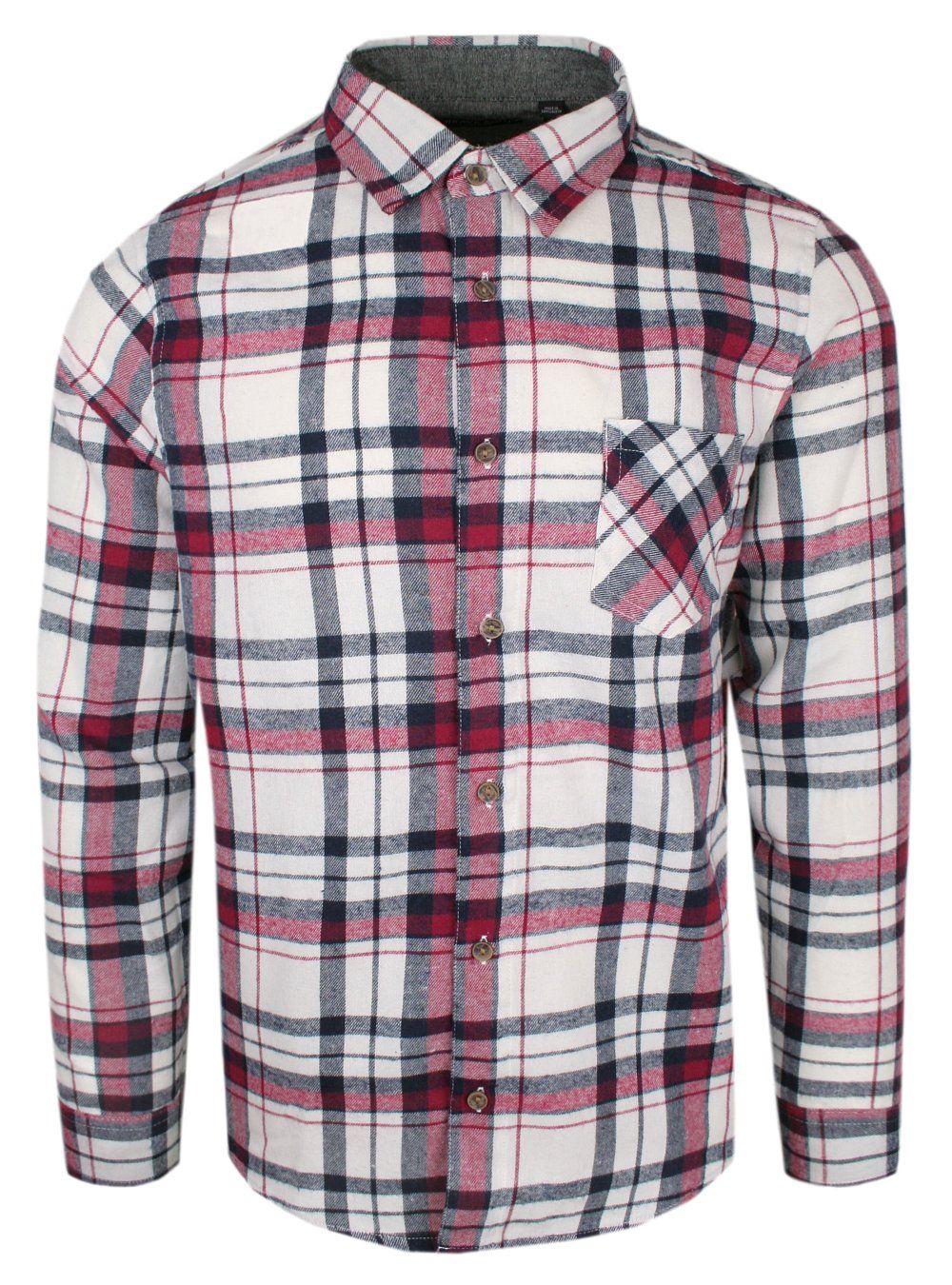 Flanelowa Koszula Sportowa (Casual) - Brave Soul - Duża Krata