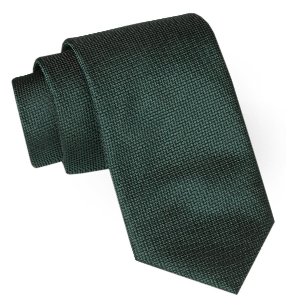 Męski Krawat Angelo di Monti - Zieleń Butelkowa