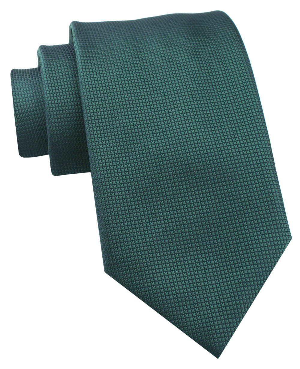 Krawat Męski - Chattier - Zieleń Butelkowa, Drobny Wzór Tkaniny