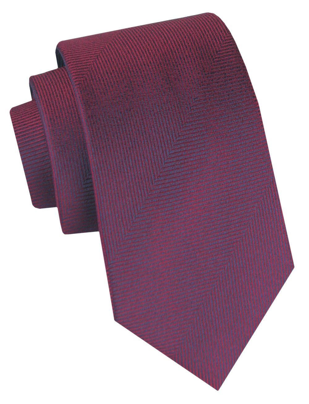 Klasyczny, Męski Krawat Alties - Amarant (Czerwień z Fioletem)