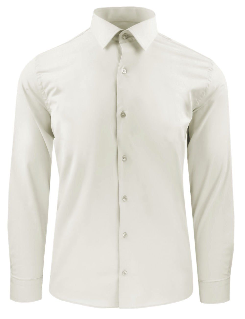 Elegancka Koszula Męska - Victorio - Kolor Kości Słoniowej (Ecru)