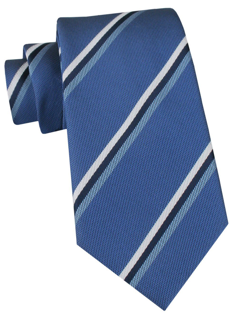 Klasyczny Krawat Klubowy - Alties - Niebieski, w Prążek